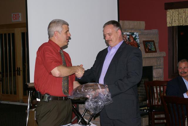 Jim Stinson is awarded 2011-2012 &quot;Chiefs Award&quot; from Chief Keough